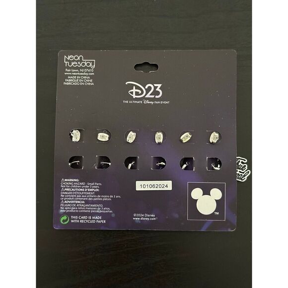 D23 Disney Mickey Mouse Classic Earrings Set Exclusive - Picture 2 of 2